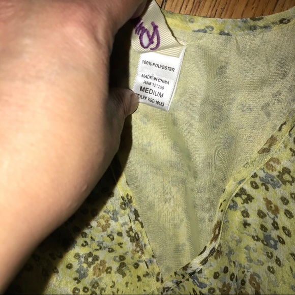 EMMELEE VNeck Floral Print Sleeveless Dress Sz M - Picture 7 of 8